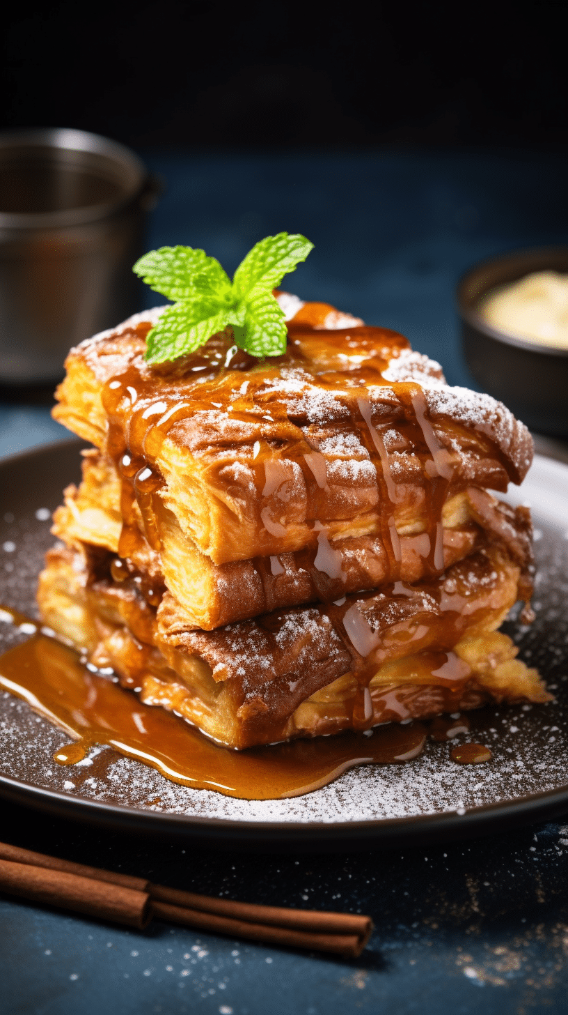 Cinnamon Croissant French Toast [30 Minutes] Chasety