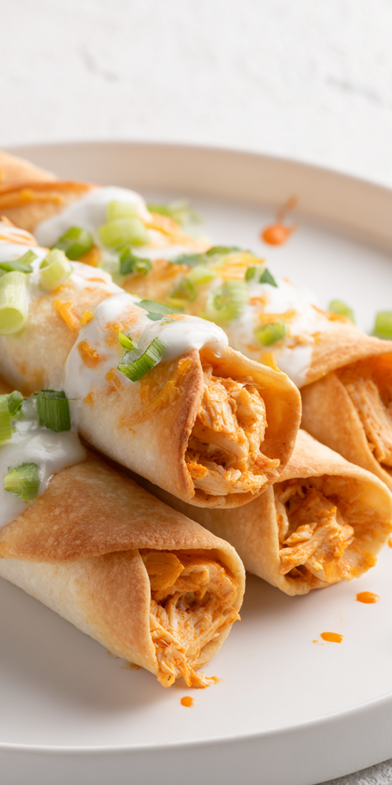 Buffalo Chicken Taquitos