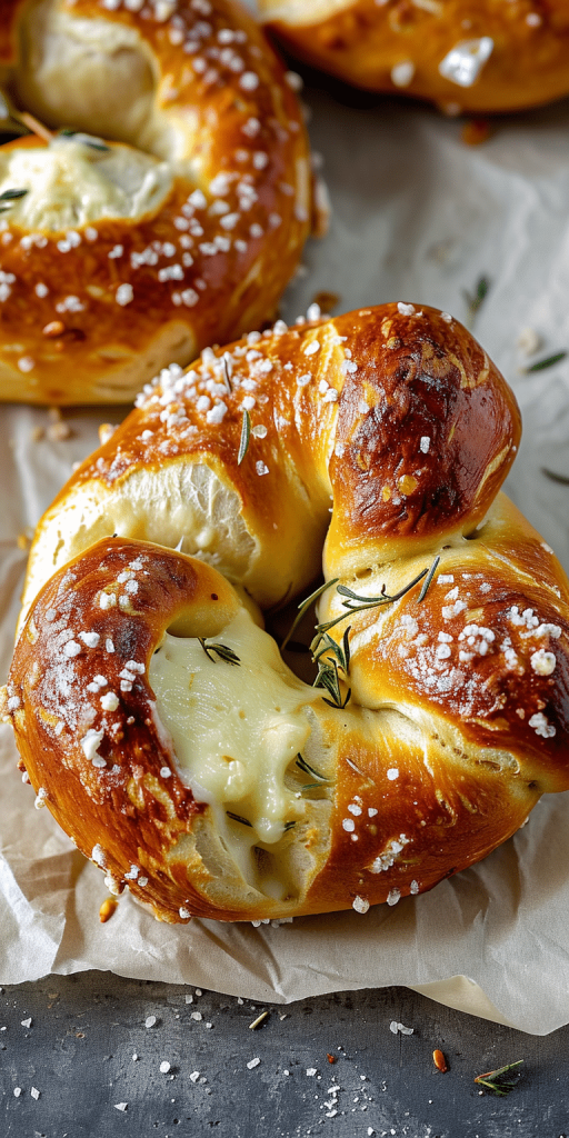 Mozzarella Stuffed Soft Pretzels [60 Minutes] Chasety