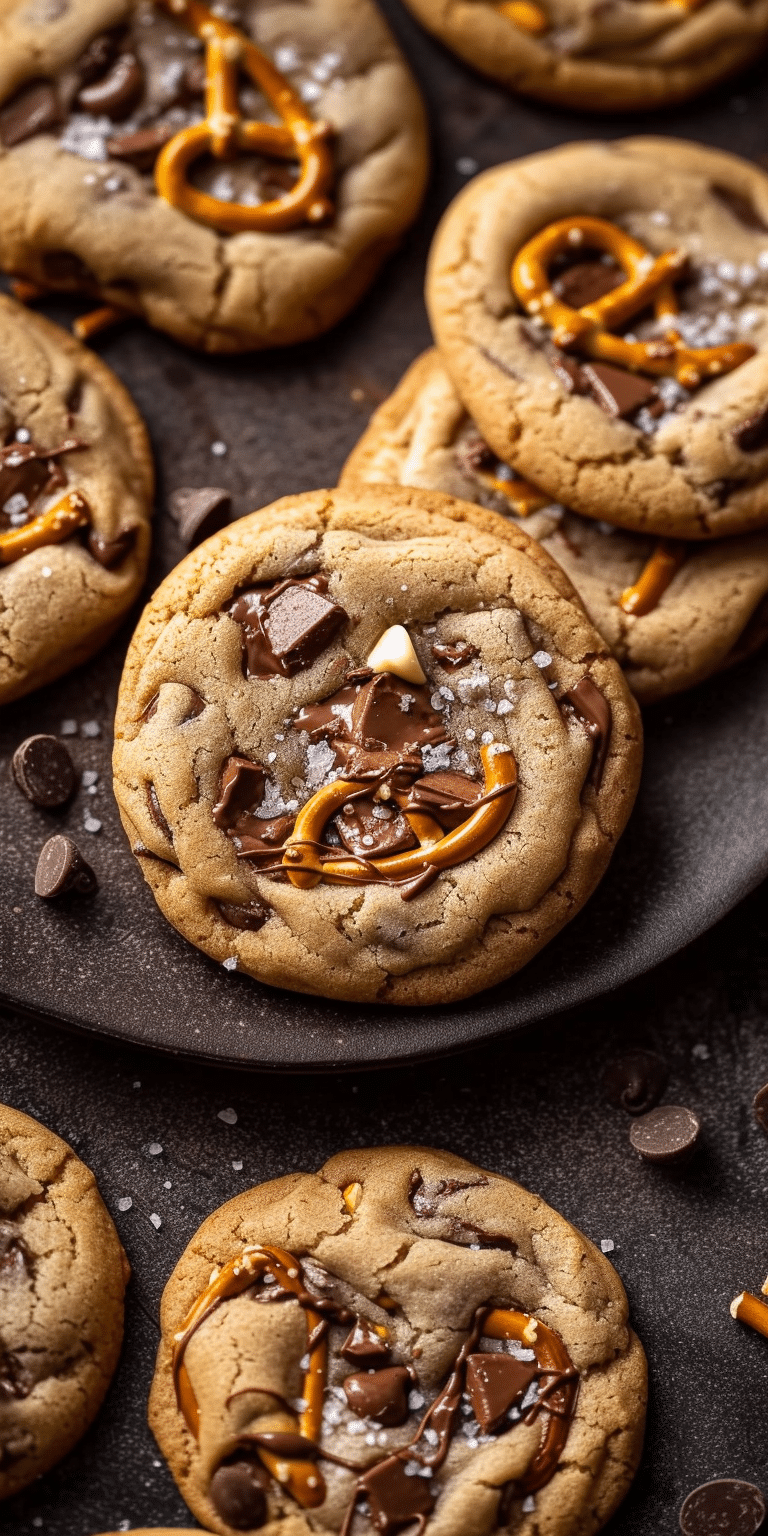 Caramel Pretzel Chocolate Chip Cookies [32 Minutes] Chasety