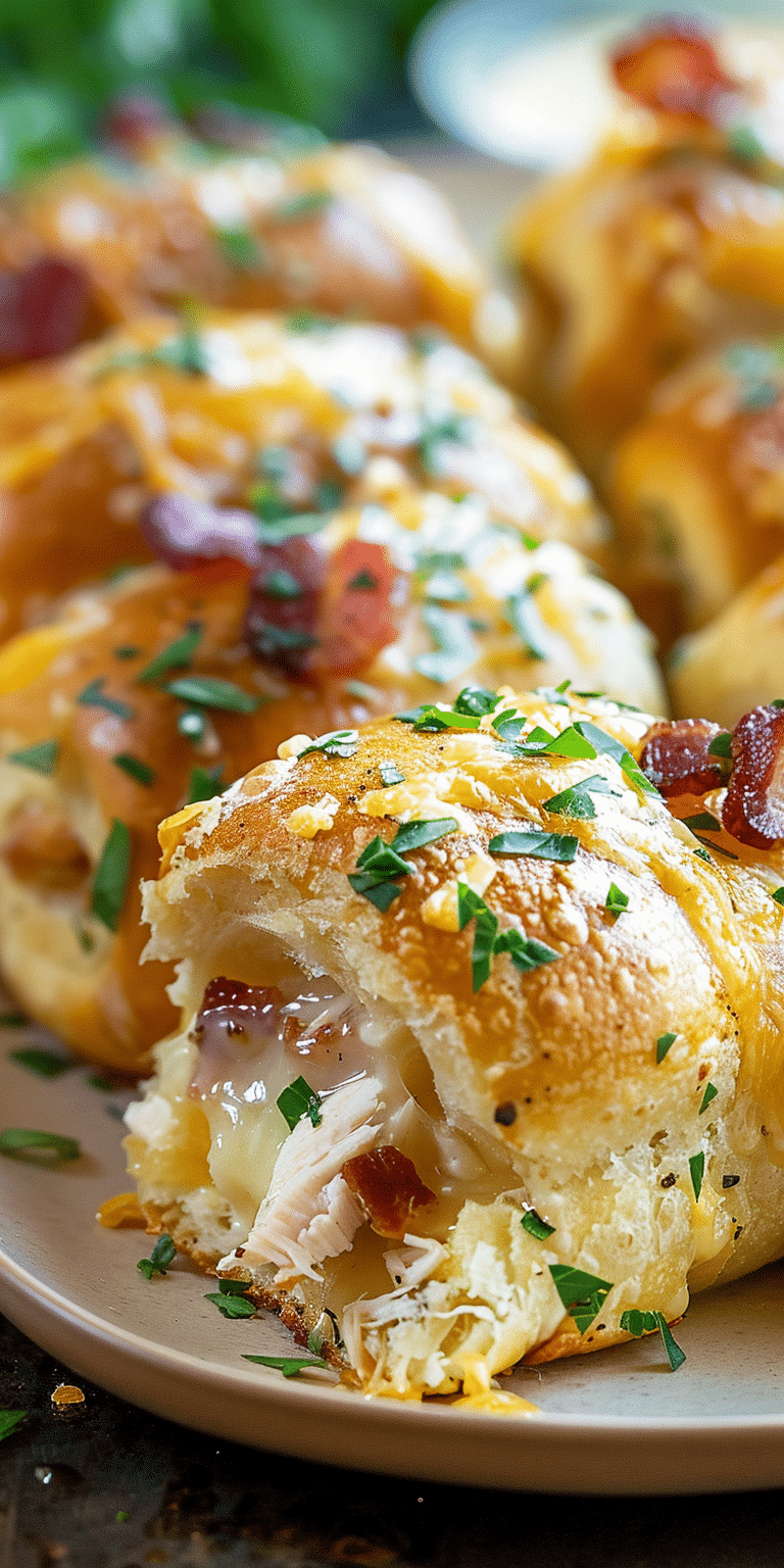 Chicken Bacon Ranch Pull-Apart Rolls [45 Minutes]
