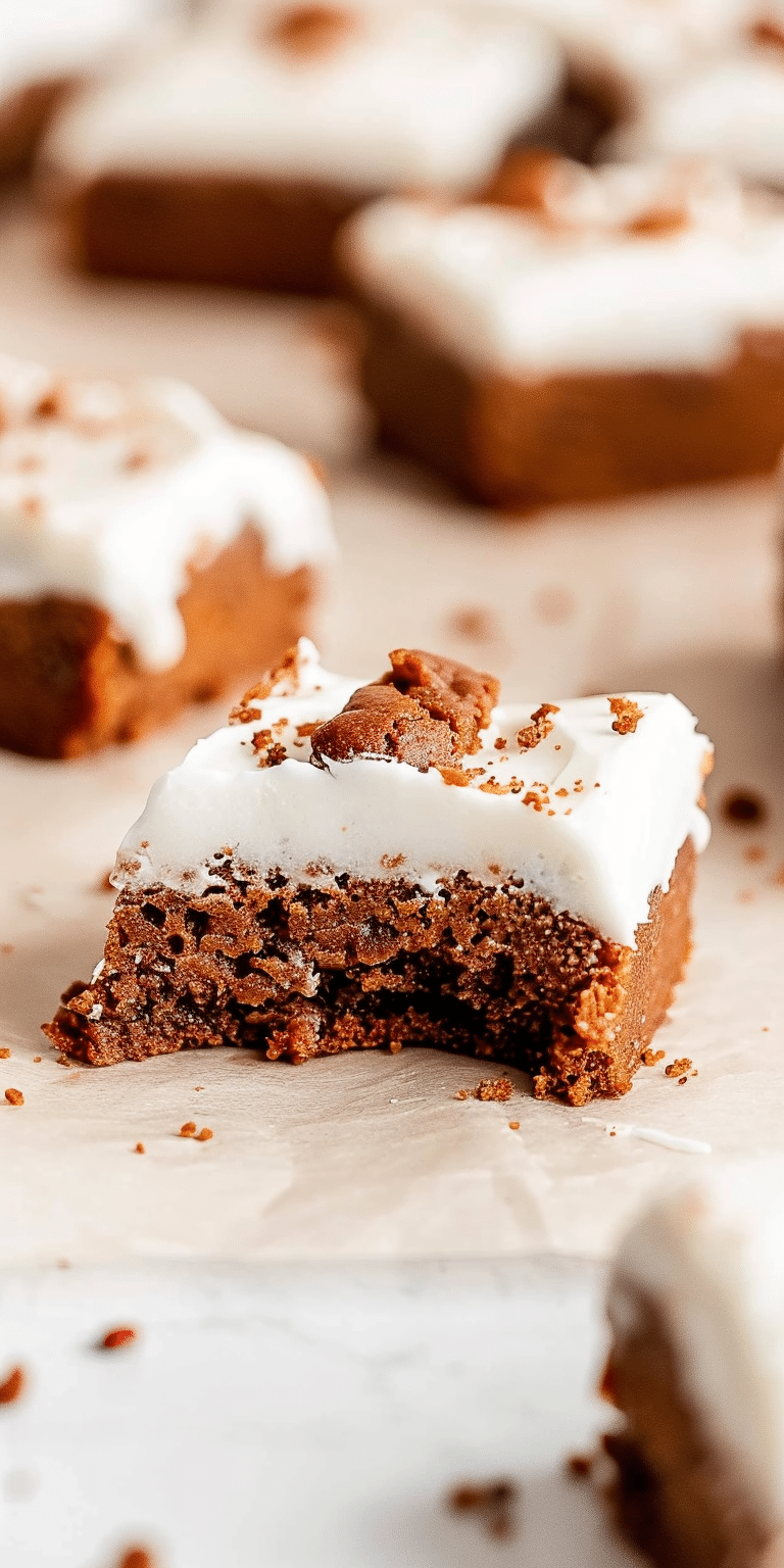 Gingerbread Cookie Bars