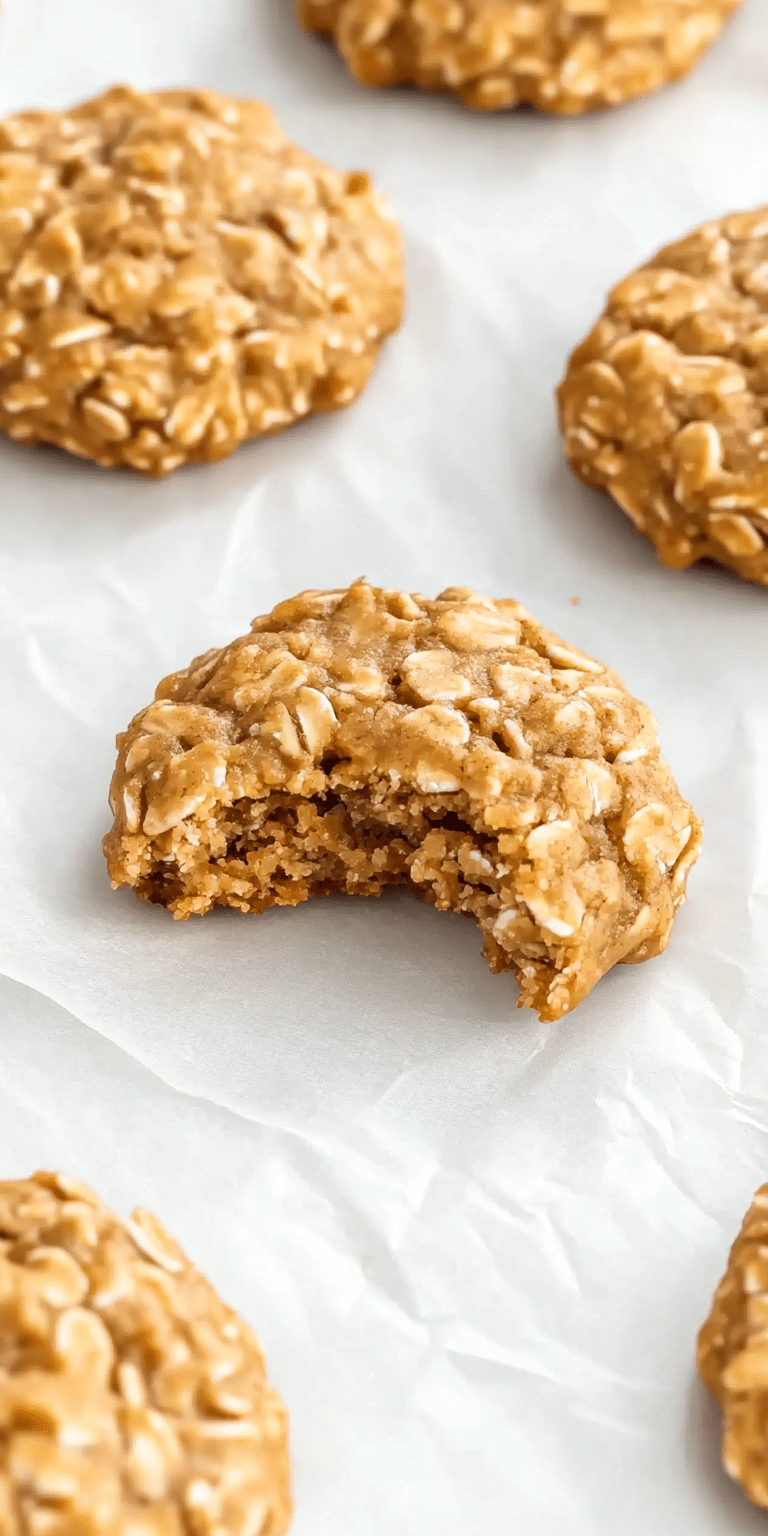 No Bake Peanut Butter Oatmeal Cookies